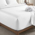 thumbnail image 3 of Opulent Ensemble de Draps en Rayonne de Bambou - Très Grand Lit - Blanc, 3 of 7