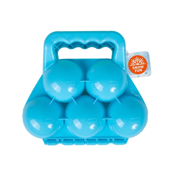 Snow Fun Kids Multi Snowball Maker Mold, Makes 5 Snowballs, Blue, Ages 3+