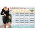 thumbnail image 4 of ORUYROP Women's Square Neck Long Sleeve T-shirt Basic Bodysuit Jumpsuits, 4 of 4