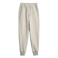 thumbnail image 1 of Ceisia Men Solid Color Loose Casual Pants Elastic Waist Drawstring Sports Gift Work Trousers, 1 of 8