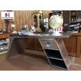 thumbnail image 2 of Bureau Aile Aviateur Table en Aluminium Mobilier Aviateur (Droit, 78 Pouces), 2 of 5