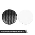 thumbnail image 3 of Unique Bargains Carbon Fiber Style Car Emblem Wheel Rim Center Hub Cap Sticker Clear Resin 4pcs, 3 of 4