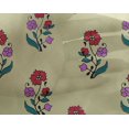 thumbnail image 4 of oneOone Georgette Viscose Fabric Leaves & Floral Block Print Sewing Fabric BTY 42 Inch Wide, 4 of 4