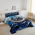 thumbnail image 3 of Erosebridal Retro Ocean Bedding Full Comforter Set, Oil Painting Rudder Down Comforter, Coastal Decoration, Reversible, 3 of 7