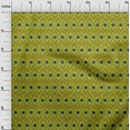thumbnail image 3 of oneOone Viscose Chiffon Olive Green Fabric Ikat Craft Projects Decor Fabric Printed By The Yard 42 Inch Wide, 3 of 4