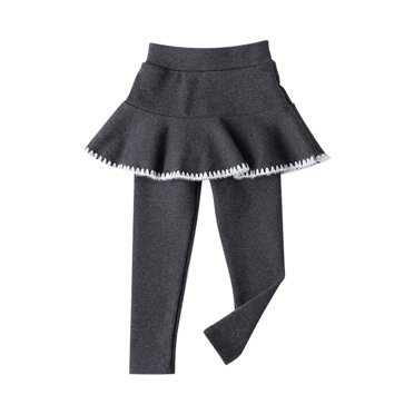 Timegard Toddler Girls Clothes 2 in 1 Skorts Leggings Toddler Comfy Warm Trousers Solid Color Cute