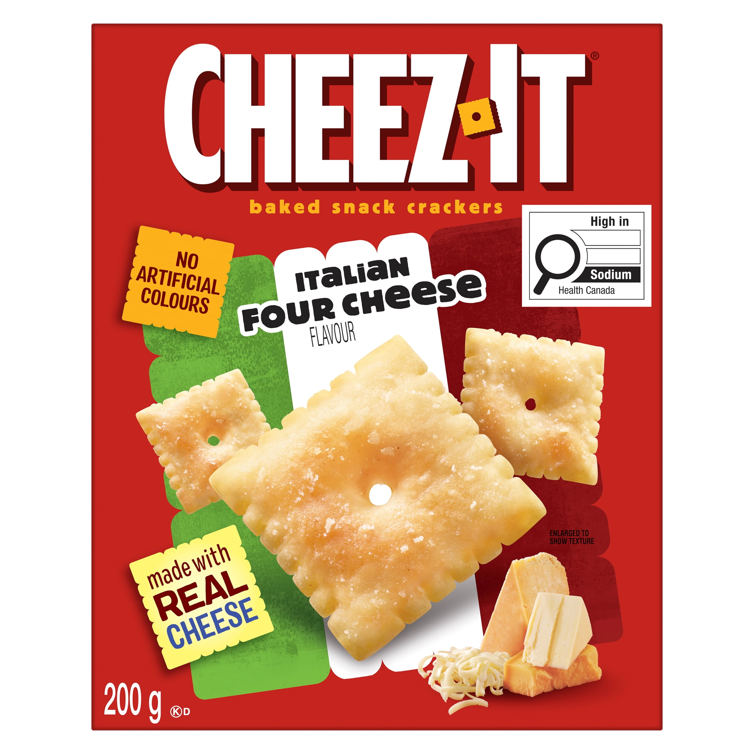 Cheez-It Baked Snack Crackers Italian Four Cheese Flavour 200g