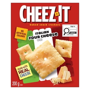 Cheez-It Baked Snack Crackers Italien Quatre saveurs de fromage 200g