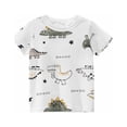 thumbnail image 2 of Birdeem T-Shirt en Coton à Col Rond et Manches Courtes pour Bébés Garçons, Mode, Imprimé Anglais, 2 of 9