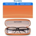 thumbnail image 5 of LAICAIW Eyeglass Case, Hard Shell Glasses Case Neutral Flip Glasses Case With Cloth, 5 of 5
