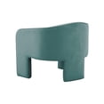 thumbnail image 3 of TOV Furniture Marla Sea Blue Velvet Accent Chair, 3 of 6