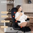 thumbnail image 4 of HOMCOM Chaise de Bureau, Chaise d'Ordinateur avec Accoudoirs Relevables, Noire, 4 of 10
