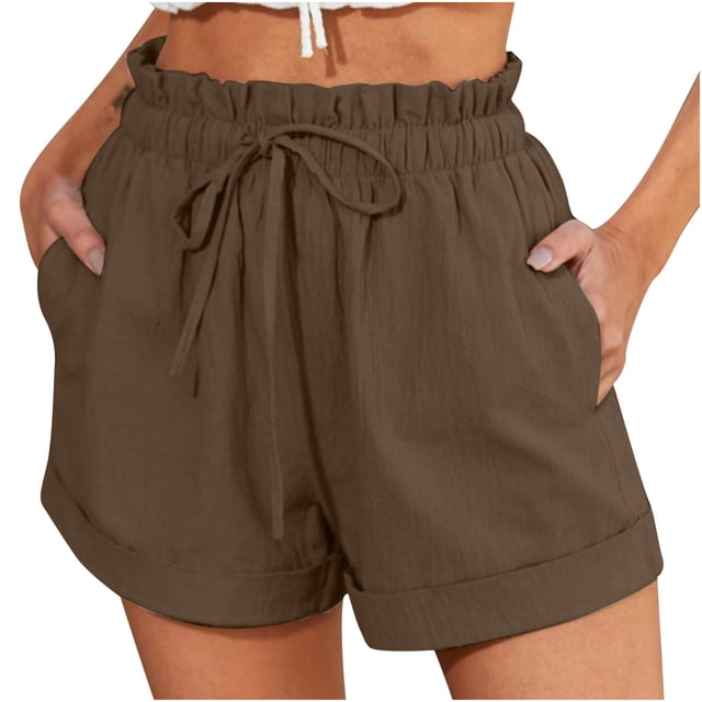 Birdeem Womens Lightweight Shorts Casual Short Short Pants Elastic Waist Drawstring Comfy Shorts