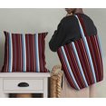 thumbnail image 5 of Soimoi Red Heavy Satin Fabric Dot & Stripe Print Sewing Fabric Yard 54 Inch Wide, 5 of 5