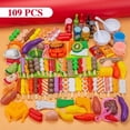 thumbnail image 1 of Mini Food Toys Kids Pretend Play Kitchen Toys Simulation Cookware Cooking BBQ Oven Kit Role Play Game Educational Gift Children, 1 of 7