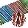 thumbnail image 4 of Unique Bargains Colorful Plastic Flat Back Spike Rivet Punk Trim Ribbon 2 Yards, 4 of 6
