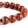 thumbnail image 2 of Bracelet Extensible Unisexe en Perles Rondes de 8 mm en Jaspe de Rivière Rouge Naturel, 2 of 2