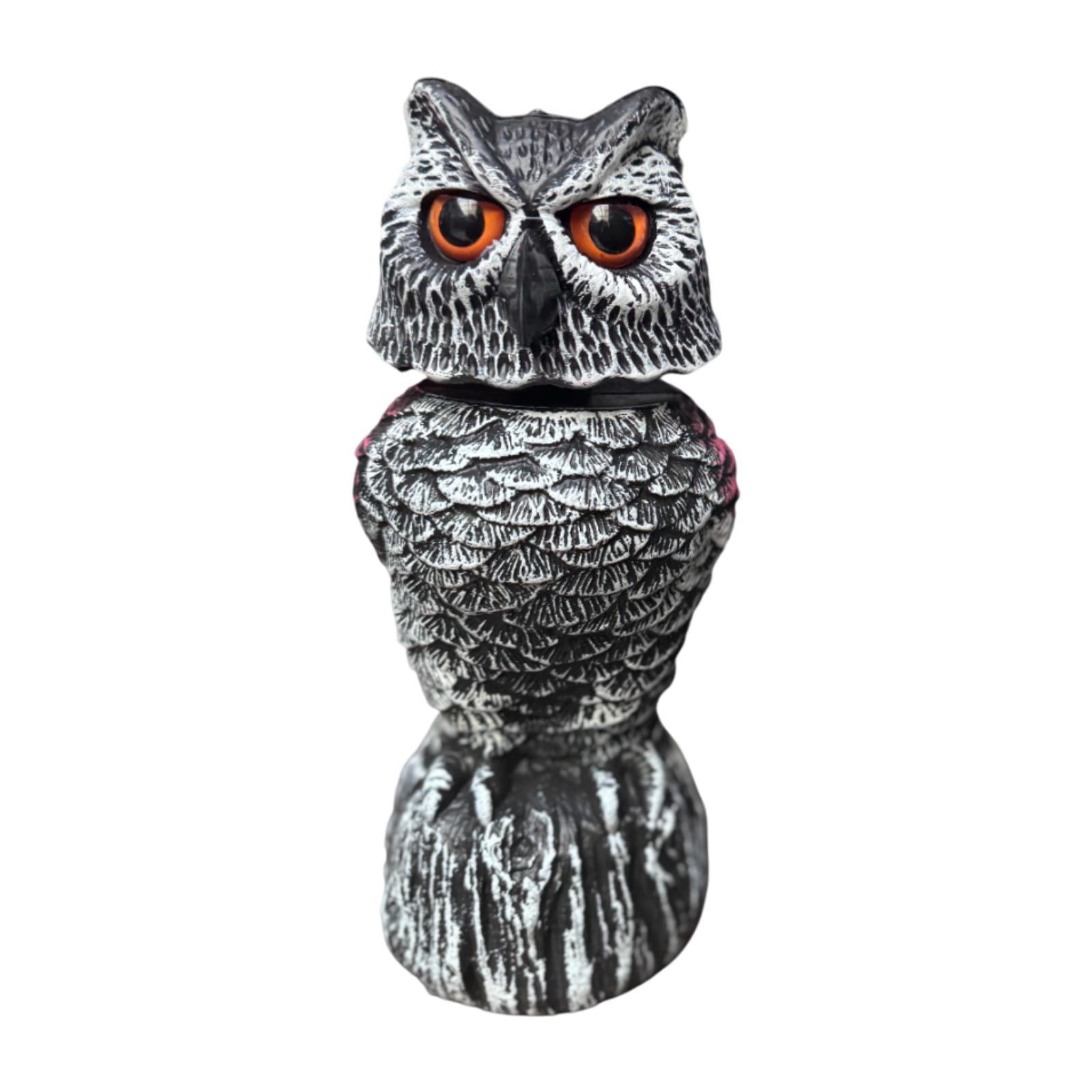 S SERENABLE Statue de Jardin Cadeaux Décoratifs Figurines de Hibou pour Terrarium Cour Extérieure A