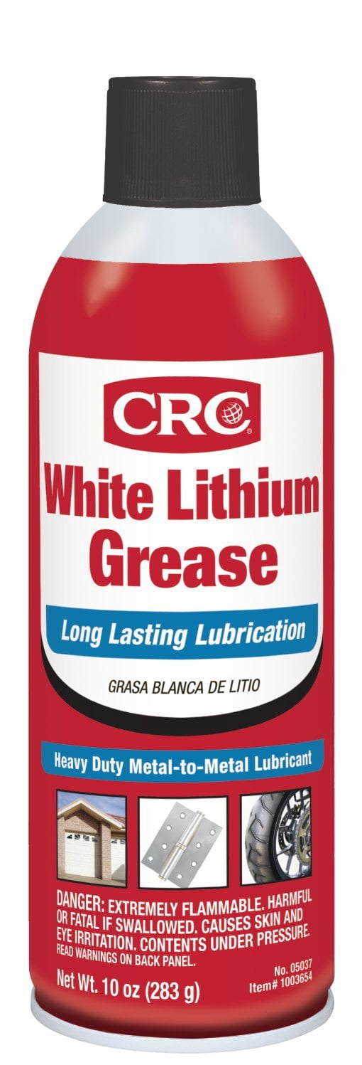 CRC White Lithium Grease, 10 Wt Oz, Heavy Duty Metal-To-Metal Lubricant, Multi-Purpose Grease, Aerosol Spray