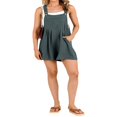 thumbnail image 2 of MesaSe Salopettes Courtes pour Femmes Sans Manches Bretelles Réglables Combinaison en Lin Été avec Poches, 2 of 9