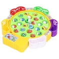 thumbnail image 4 of Rotating Fishing Game Board, Hand Eye Coordination 24 Fish Fishing Game Play Set ABS With Music For Daily Playing For Toddlers, 4 of 8