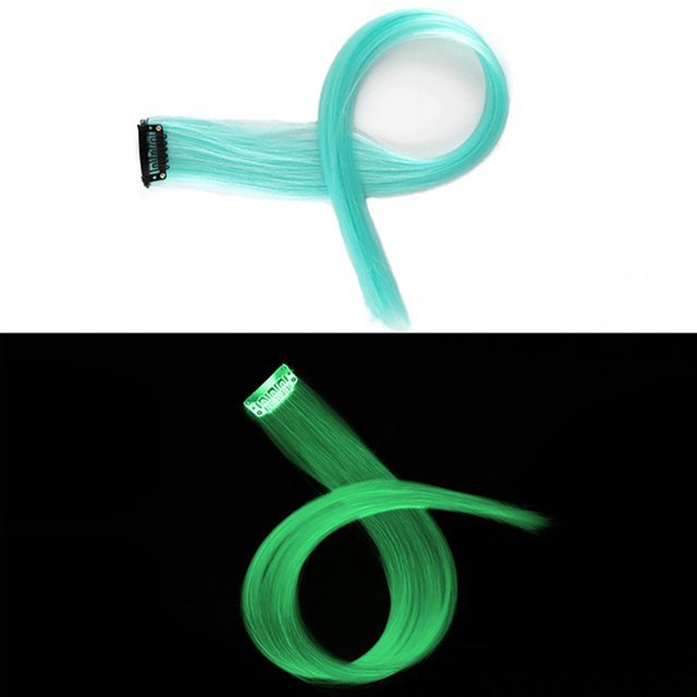 Perruque Lumineuse Perruques Style Simple Extensions de Cheveux Sans Couture Perruques Lumineuses, Perruque pour Femmes