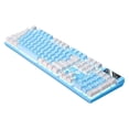 thumbnail image 1 of cpengpj Clearance Gaming Keyboard USB Wired Floating Keyboard Ergonomic Water Mechanical Feeling Keyboard -Slim LED Backlit Keyboard For Desktop, 1 of 3