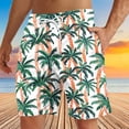 thumbnail image 2 of UVEASISHA Mens Tropical Swim Trunks Palm Tree Print Bathing Suits Drawstring Elastic Waist Board Shorts Lightweight Quick Dry Beach Shorts with Pockets Holiday Sales Today Multicolor 5XL, 2 of 6