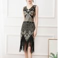 thumbnail image 4 of UPPADA Robe de Cocktail pour Femmes à Manches Longues Robe d'Invitée de Mariage Fente Latérale Jolie Robe Formelle Évasée Taille Haute Robe de Fête Robe de Bal Robe de Cocktail du Jour Aujourd'hui, 4 of 6