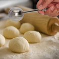 thumbnail image 3 of Flour Duster for Baking, Spring Handle One-Handed Operation, 18/8 Stainless Steel Powdered Sugar Shaker Duster, Pick Up and Dust Flour Sifter,1/2 Packs, 3 of 8