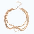 thumbnail image 2 of EGNMCR Layered Anklet Beach Heart Pendant Necklace For Womens A anklet, 2 of 2