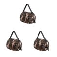 thumbnail image 1 of Wweixi Polyester Foldable Storage Bags For Travel Pack Smart Travel Light Waterproof Space-saving Beach Bag coffee camouflage 3Set, 1 of 6