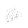 thumbnail image 3 of DHP Liah Loveseat Sofa with Pocket Spring Cushions, 3 of 9