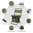 thumbnail image 3 of Fishing Chair with Cooler Bag Compact Fishing Stool Foldable Camping Chair, 3 of 6