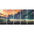 thumbnail image 2 of Abstract Sci fi City Watercolor - Large Photography Canvas Art, 2 of 3