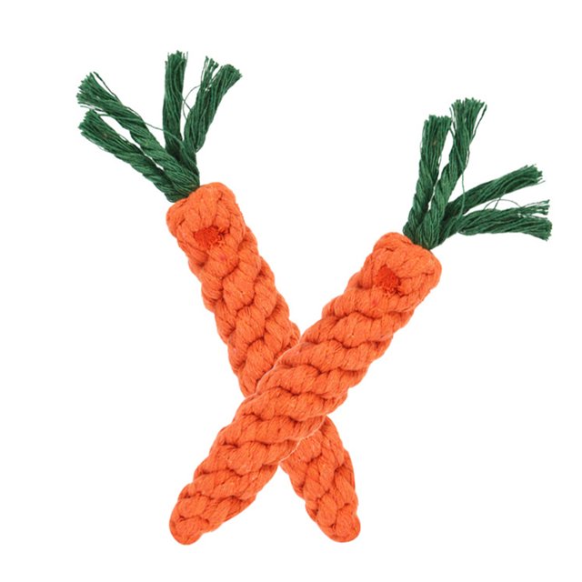 Becaristey 2x Orange Durable Chew Toy For Dogs - Easy To Clean Teeth Cleaning Suitable For Small Dogs Kitten Chew Toys Dog Chew Toy 1Set