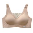 thumbnail image 1 of Women's Non Wired Padded Full Cup Bra - Wireless Supportive Bustier - W-Shape Structure Breathable Comfort Bra, 1 of 5