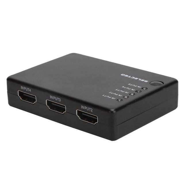 Interrupteur d'Interface Multimédia Haute Définition Convertisseur 1080P 5 en 1 avec Télécommande