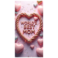 thumbnail image 1 of Glittery World's Best Mom Banner with Heart and Rope Elements Valentine's Day Party Decorations Backdrop Background Photography Props Family Gatherings Mom Appreciation Events, 1 of 4