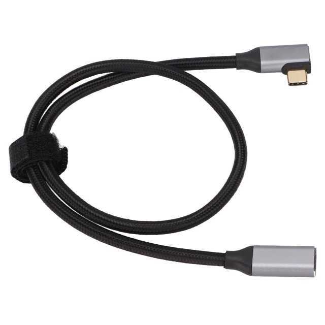 HD 4K Type C Extension Cable, Thickened Durable 100W 5A PD 90 Degree Type C Extension Cable Gen 2 For Tablets For Notebooks 25cm,50cm,1m