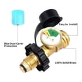 thumbnail image 2 of Labymos Universal POL Propane Tanks Adapter with Gauge Convert POL Tanks Valves to QCC1 Propane, 2 of 8