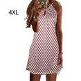 thumbnail image 5 of Langgg Robe Courte Décontractée Imprimée Sans Manches Esthétique Élégante Mignonne Robe de Plage Vacances Club Vêtements d'Été Rose 4TG, 5 of 5