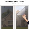thumbnail image 2 of Window Film Privacy Reflective Mirror Film Removable Heat Privacy Window Film Privacy Insulation Stick, Gray, 50CM x 200CM, 2 of 9