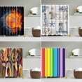 thumbnail image 3 of Meitianfacai Creative Prints Bathroom Shower Curtains, Waterproof Mildew Resistant Bath Curtain, Easy to Install, with Hook Holes, Machine Washable, Bathroom Decorative Curtain,71x71inch, 3 of 3