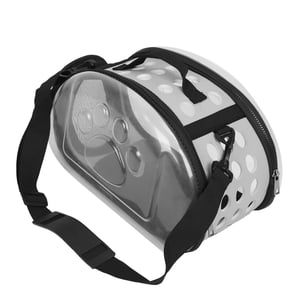 Sac de transport pour animaux de l'extérieur, chiot Transporteur extérieur Sac de port Cat Transporteur transparent Cage Transporteur d'animaux de compagnie collapsible avec sangle d'épaule pour la maison