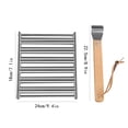 thumbnail image 2 of Stainless Steel Hot Dog Roller Grill Rack for Even Cooking on Gas or Charcoal BBQs, 2 of 2