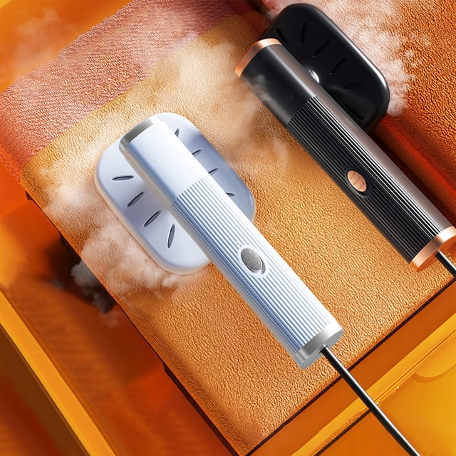Cagogo under $5 2Pcs Portable Mini Steam Iron, Portable USB Mini Travel Iron, Rotatable Handheld Steam Garment Press, Foldable Compact Clothing Care, Fast Heating Titanium Plate