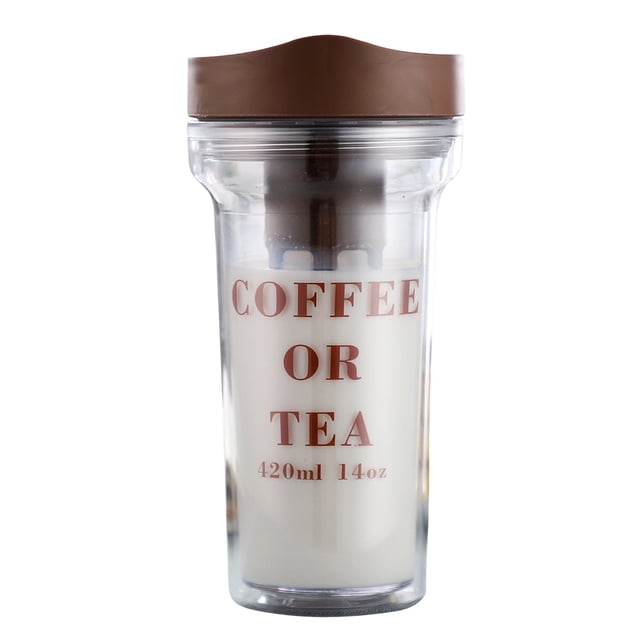 Tasse pour Café Infusé à Froid Portable Cafetière pour Café Infusé à Froid Thé Bouteille Hermétique Tasse pour Café Glacé avec Couvercle Filtre en Acier Inoxydable Tasse Réutilisable pour Café Infusé à Froid Thé