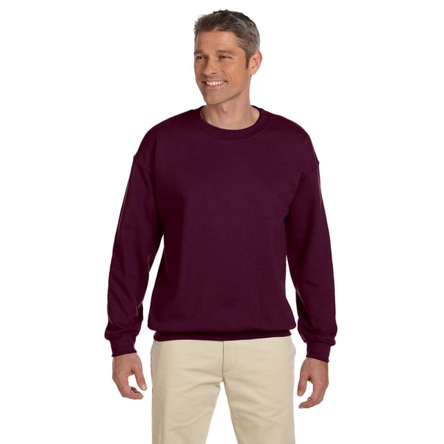 Hanes Hommes 9,7 oz. Coton Ultime Molleton 90/10 Col Ras du Cou (F260) - Bordeaux - 3TG