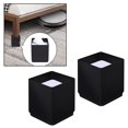 thumbnail image 3 of Furniture Bed Riser Chair Leg Lifts Couch Lifter Square 6x5cm Black, 3 of 8